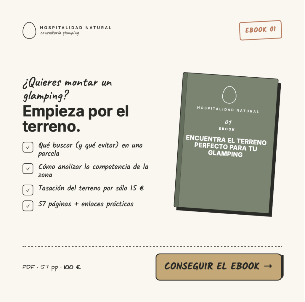 Ebook como encontrar el mejor terreno para mi glamping