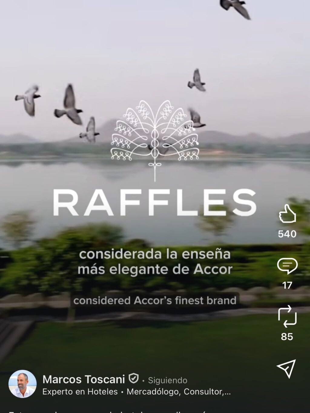 Instagram post from naturehospitality. This post is in position 3.